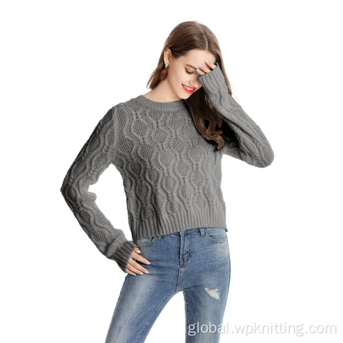 Solid Round Neck Sweater quality classic man round neck sweater cashmere Manufactory